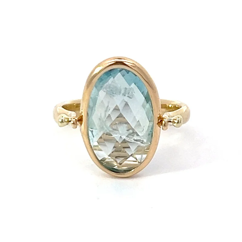 Aquamarine Spinner Ring