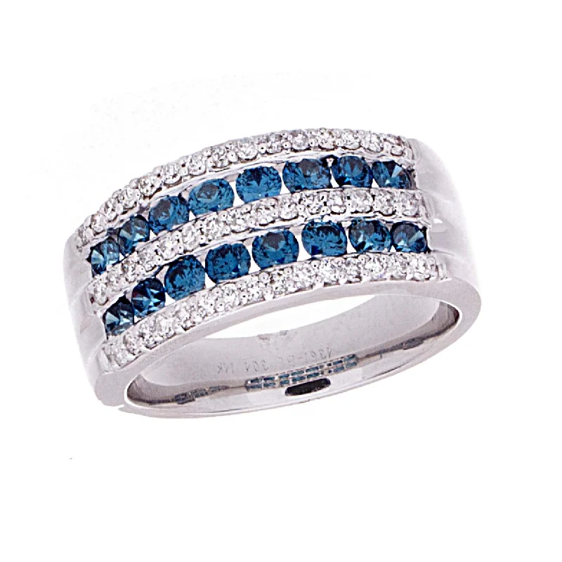 Blue Diamond Ring