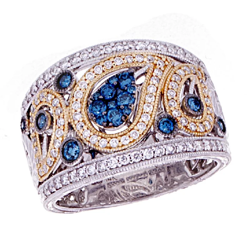 Blue Diamond Ring