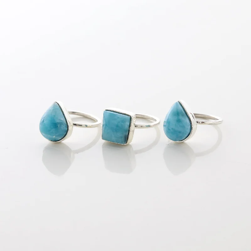 Larimar Ring Trio Tara