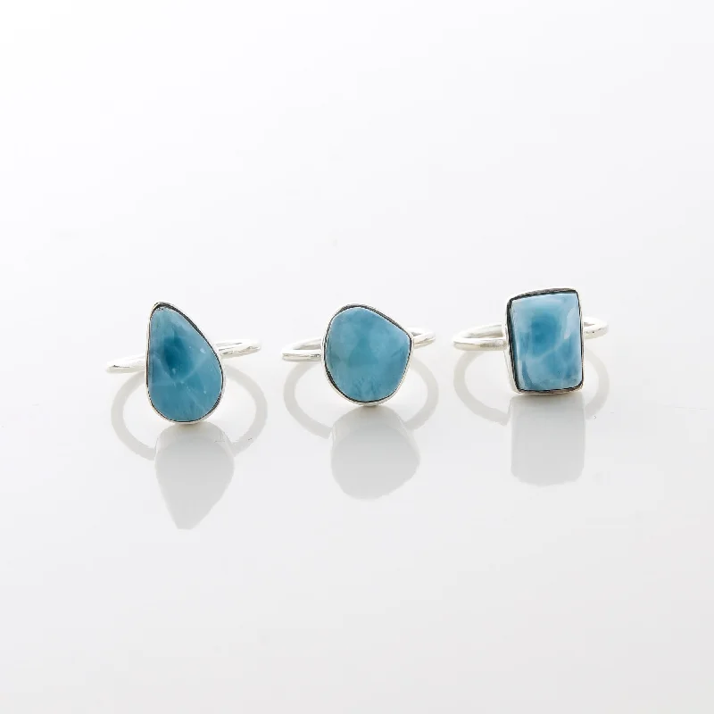 Larimar Ring Trio Tova