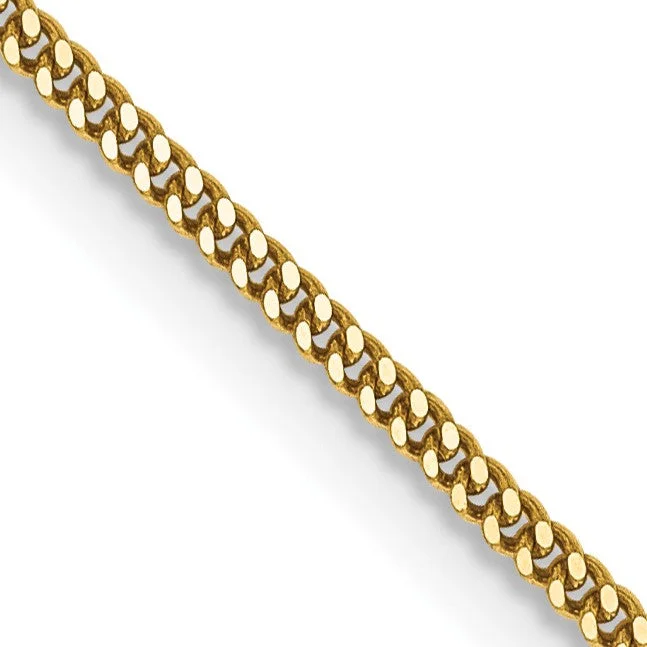 14KT Yellow Gold 20-inch 1.3MM Curb Pendant Chain