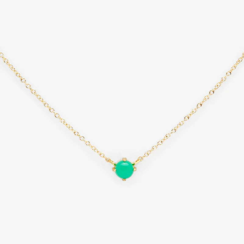 Chrysoprase Wisp Necklace | N5804CH