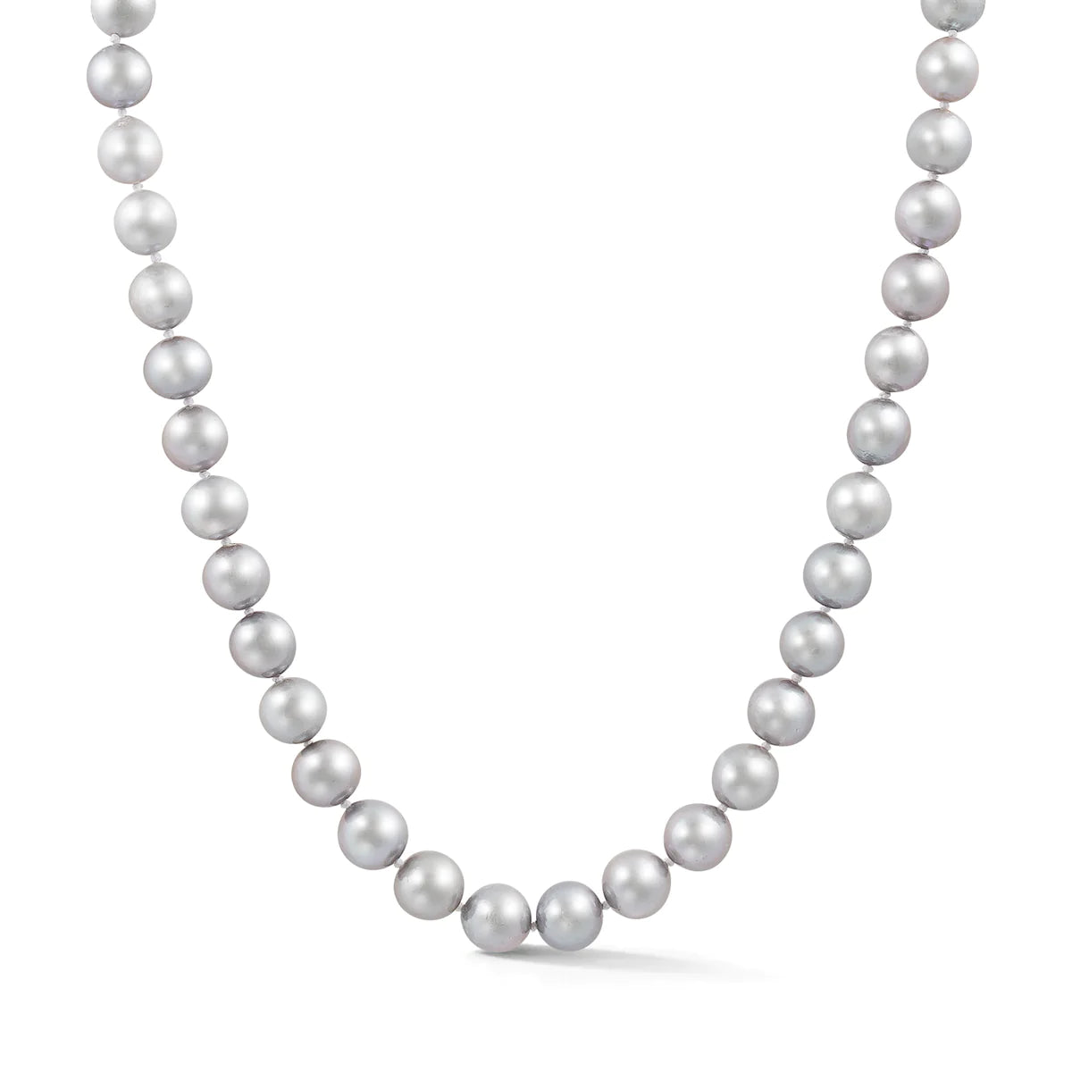 Grey Nucleated Freshwater Pearl Ezra Necklace