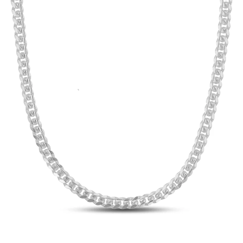 Luxe Layers Sterling Silver 20-inch 4.8MM Miami Cuban Link Chain