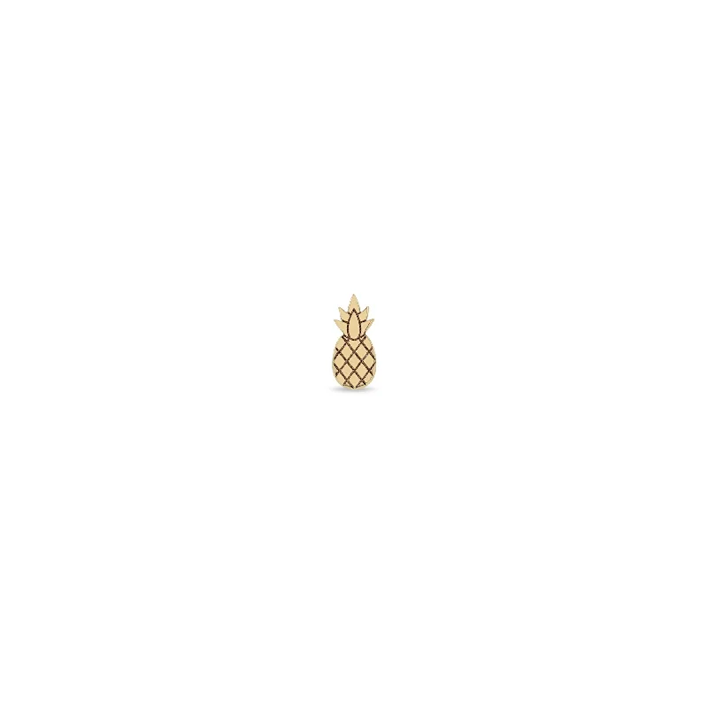 14k Itty Bitty Pineapple Stud