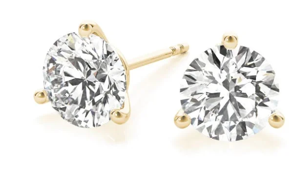 Diamond Solitaire Earrings