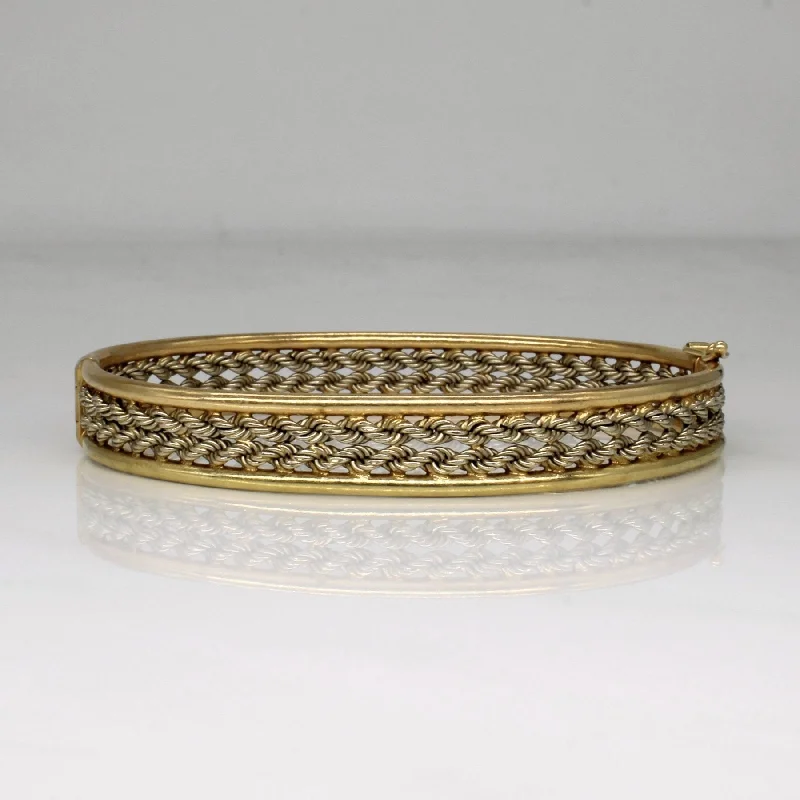 10k Two Tone Gold Bracelet | 7" |