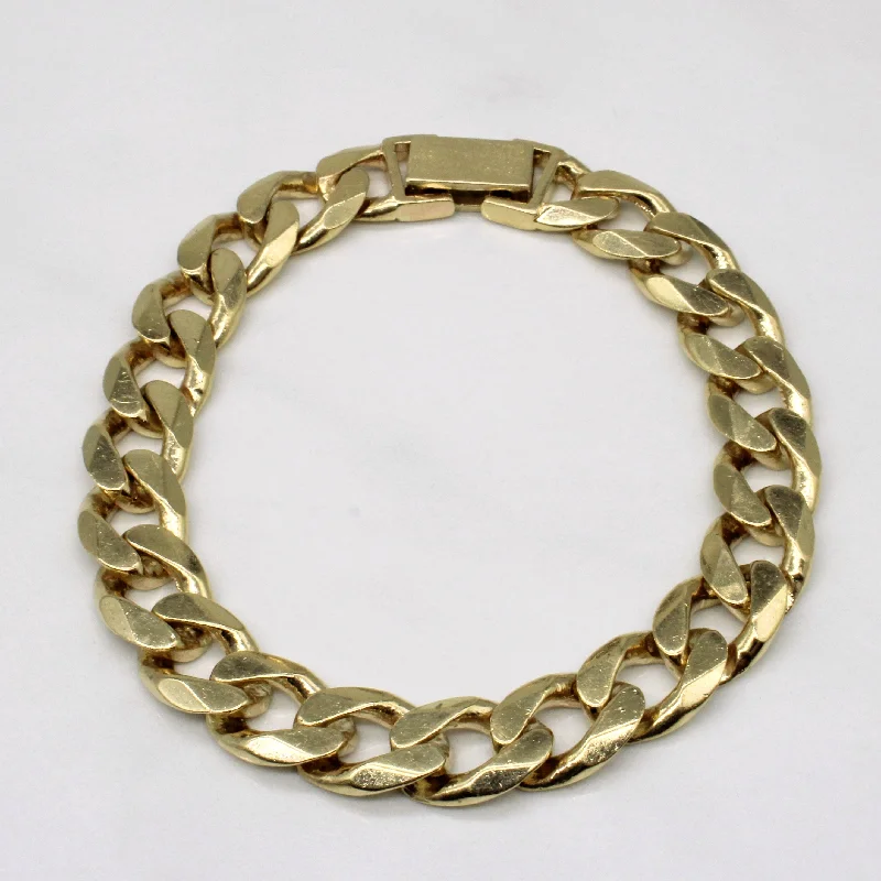 10k Yellow Gold Cuban Link Bracelet | 8" |