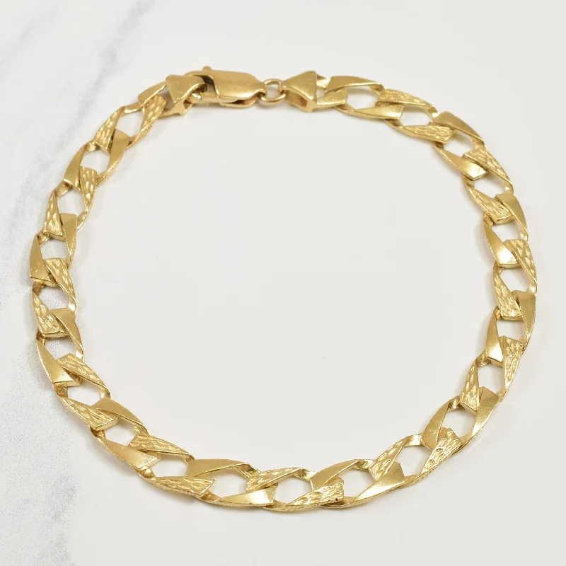 10k Yellow Gold Cuban Link Bracelet | 8.50" |