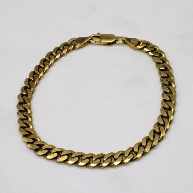 10k Yellow Gold Cuban Link Bracelet | 8" |