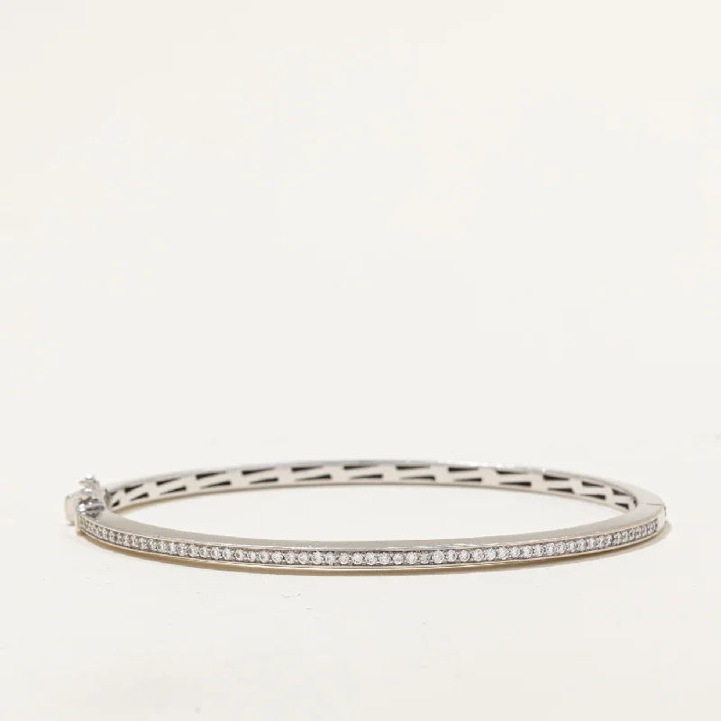 'Birks' Channel Set Diamond Bangle | 0.60ctw | 6.5" |