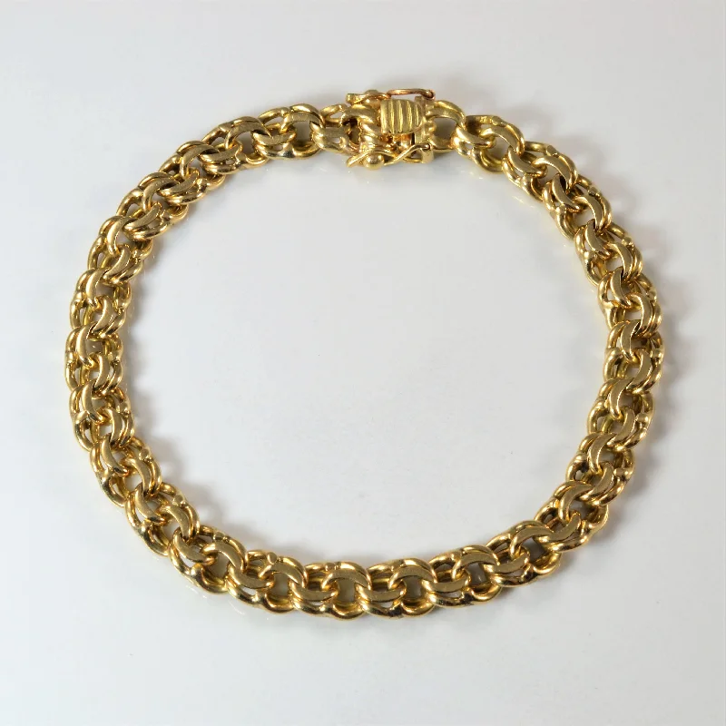 18k Yellow Gold Chain Bracelet | 8" |