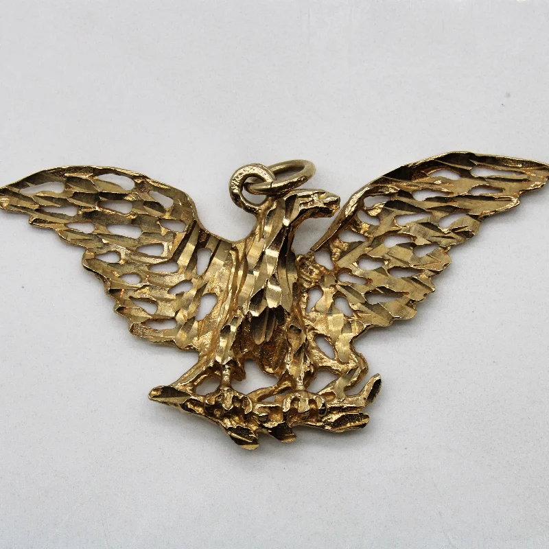 Limited-Time Offer On Elegant Jewelry Pieces 10k Yellow Gold Eagle Pendant |