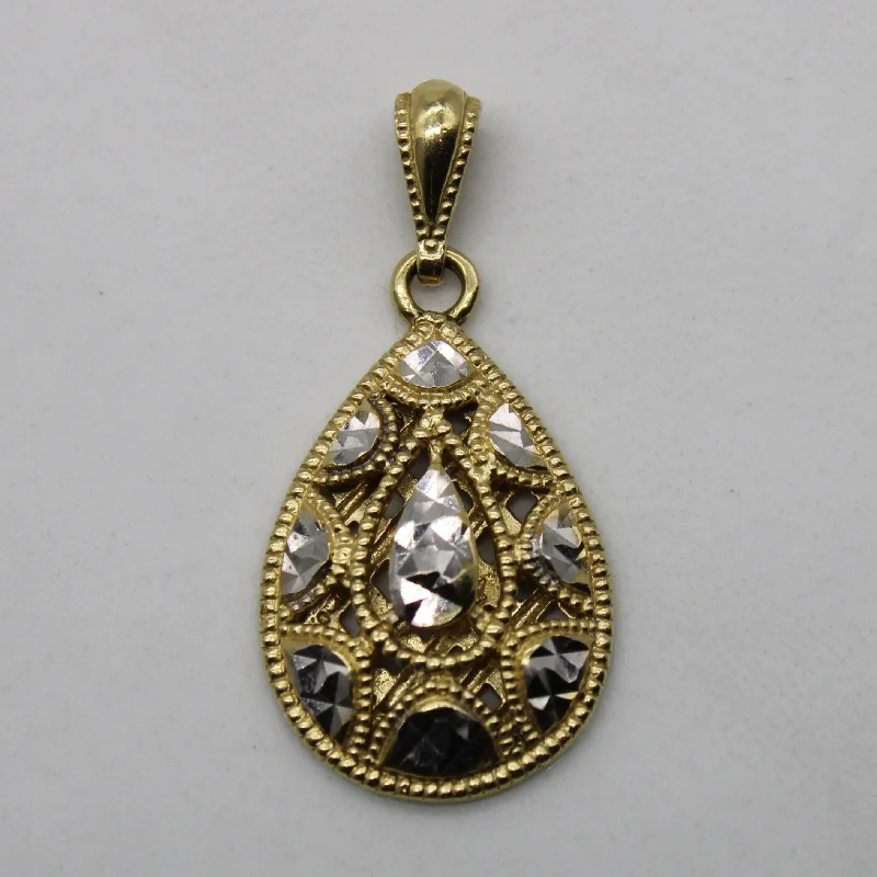 The Perfect Accessory For Less – Jewelry Sale Live Two Tone Diamond Cut Pendant |