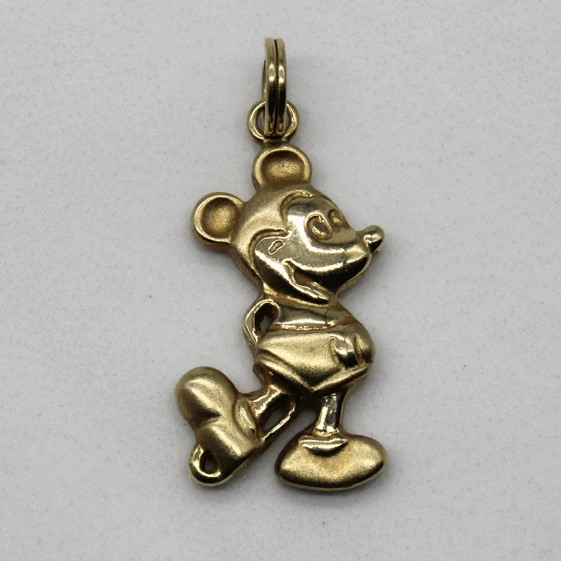 Affordable Luxury Jewelry For Every Occasion 14k Yellow Gold Mickey Mouse Pendant |