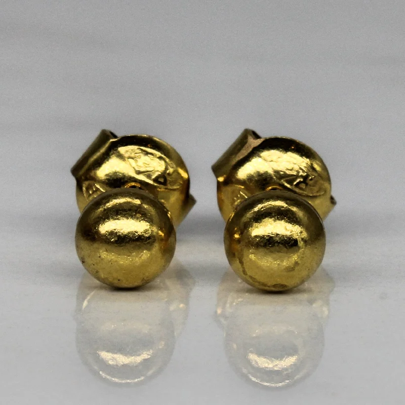 Shop Dazzling Jewelry At The Best Prices 22k Yellow Gold Dome Studs |