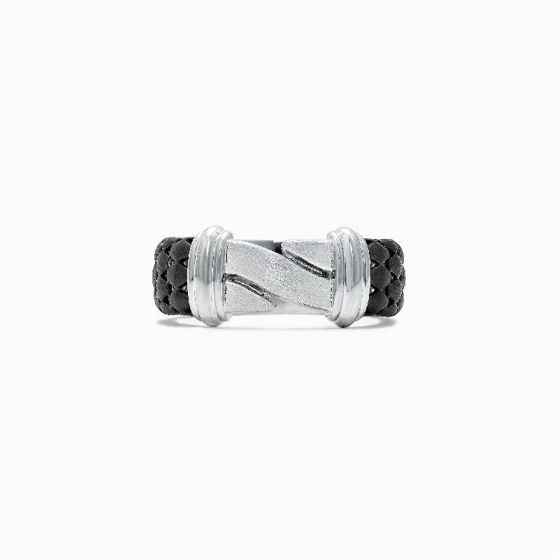 Grab Your Favorite Jewelry At The Lowest Prices Men's Sterling Silver Black Rhodium Finish Ring