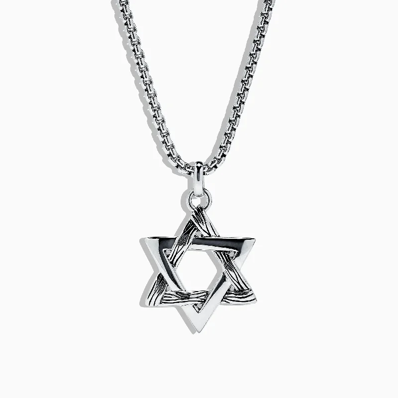 Affordable Luxury Jewelry – Style At A Great Price Men's Sterling Silver Star of David Pendant