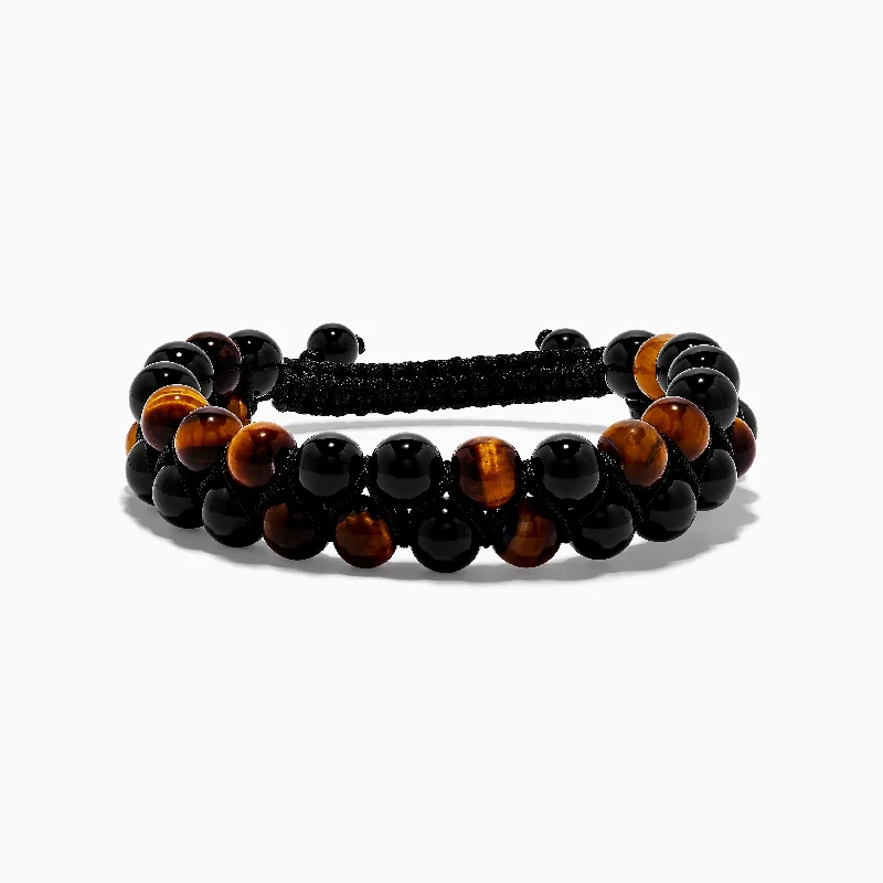 Premium Diamond Jewelry At Once-In-A-Lifetime Discounts Men's Tiger's Eye Bead Bracelet