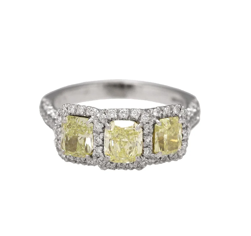 Elegant Jewelry At Unbeatable Offers – Shop Before It's Gone Elegant Ladies Piranesi 1.85 CT Yellow Canary Radiant Diamond Engagement Ring