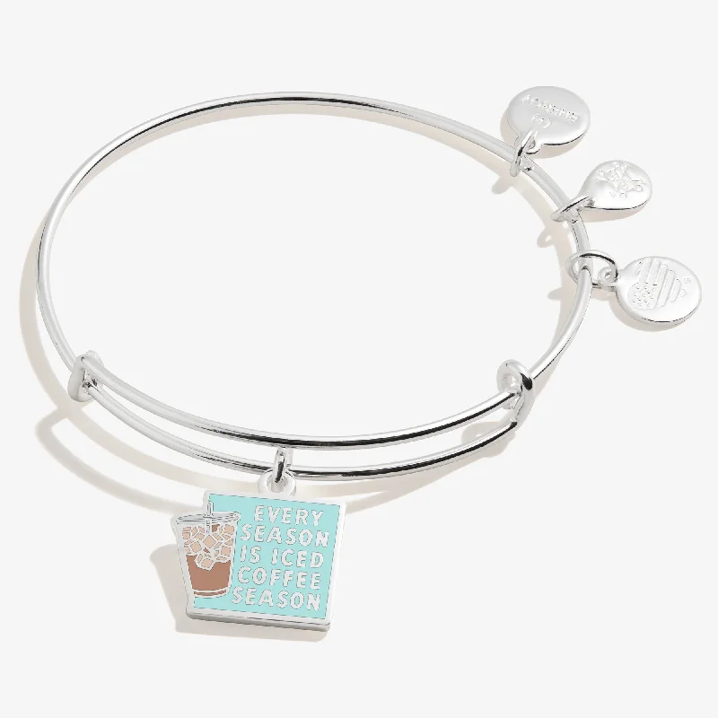 Unmissable Jewelry Clearance – Final Reductions Every Season is Iced Coffee Season' Charm Bangle Bracelet