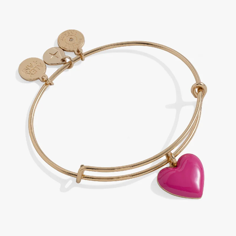 Best Jewelry Sale – Shop Exclusive Designs Now Enamel Heart Charm Bangle