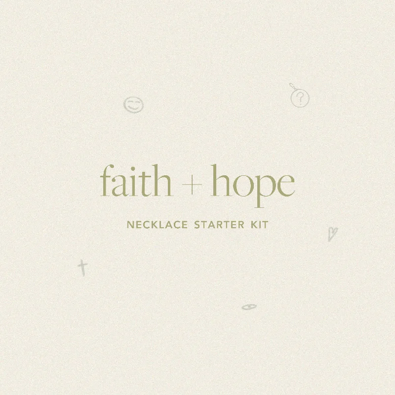 Personalized Jewelry At Special Discount Rates Faith + Hope Necklace Starter Kit