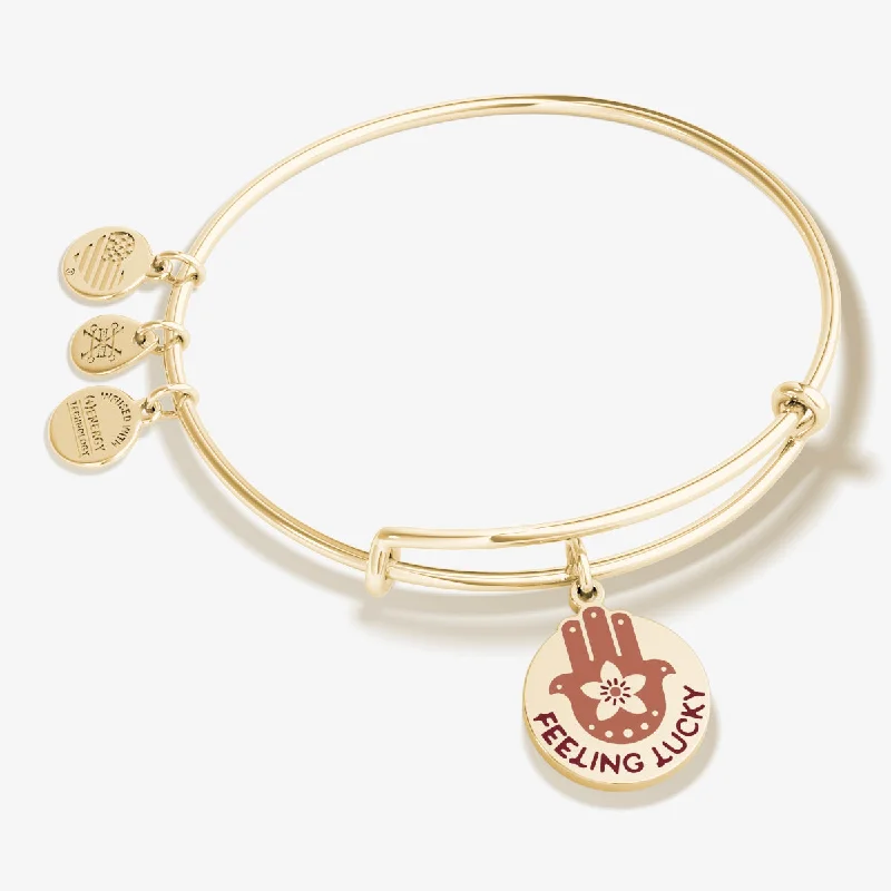 Premium Jewelry Now Available At Special Discounts Feeling Lucky' Hamsa Charm Bangle Bracelet