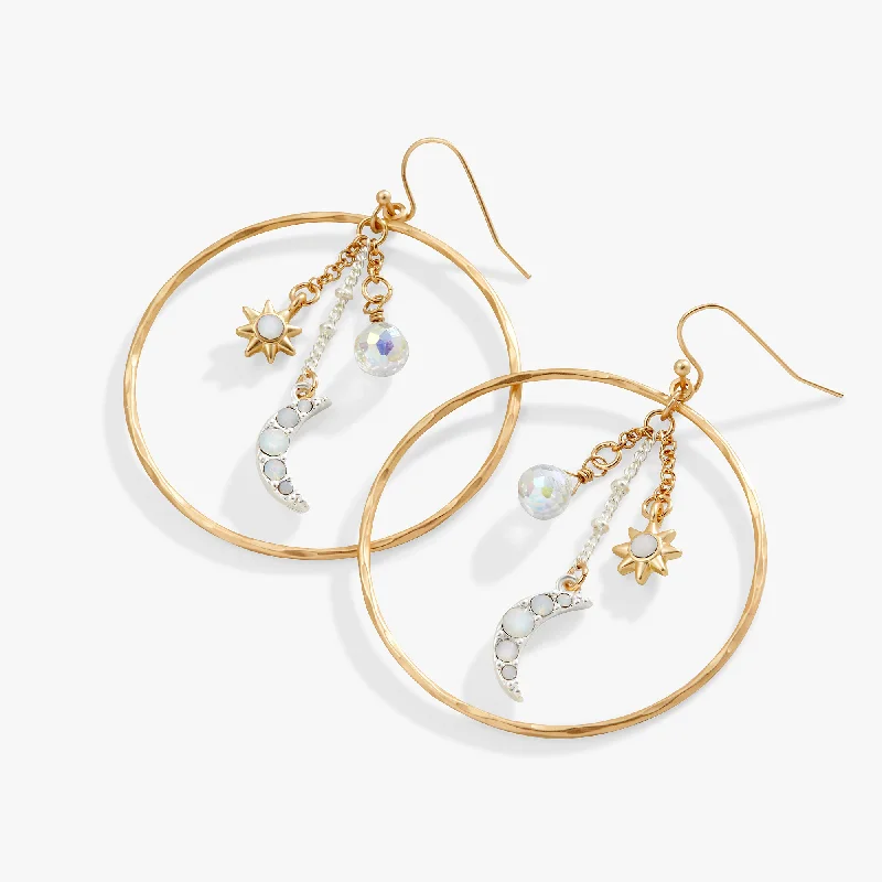 Limited-Stock Jewelry Sale – Once It's Gone, It's Gone Festival Moon and Star Earrings