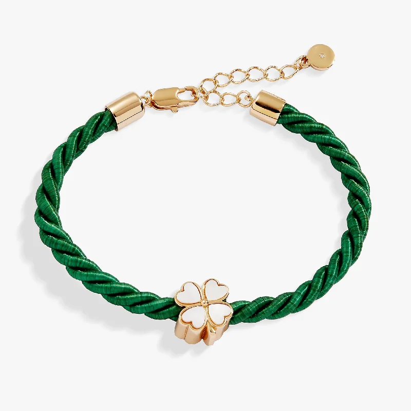 Everyday Jewelry Essentials Now On Sale Four Leaf Clover Cord Bracelet