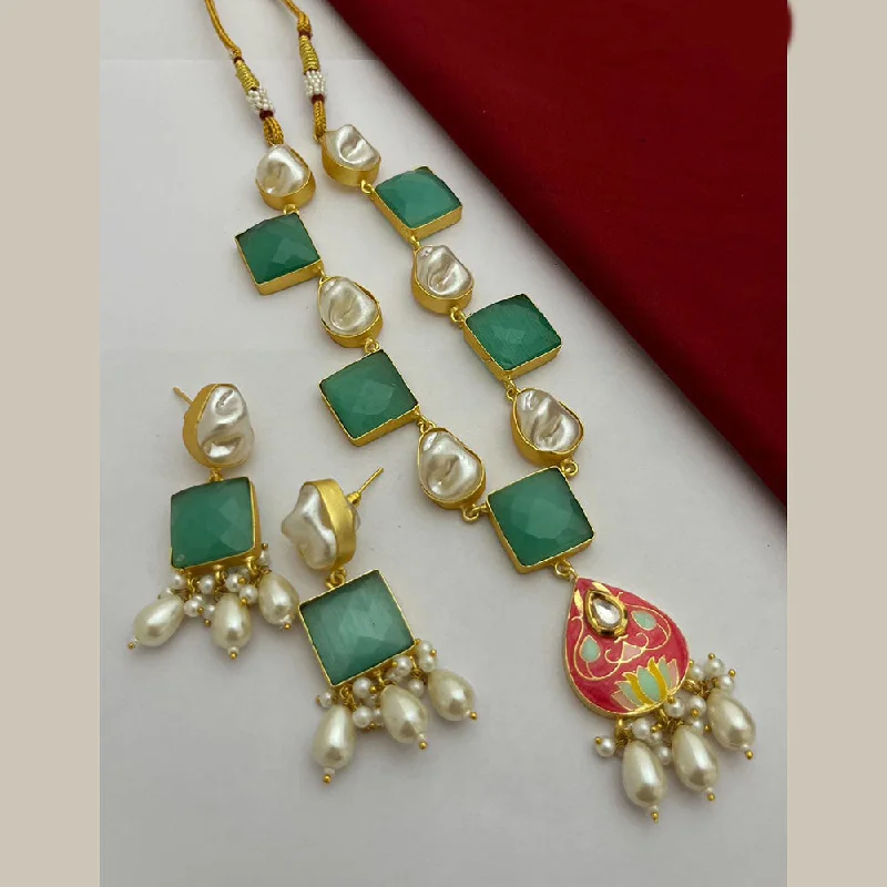 Flash Sale On Stunning Jewelry – Don't Miss Out FS Collection Gold Plated Mother Of Pearl Necklace Set