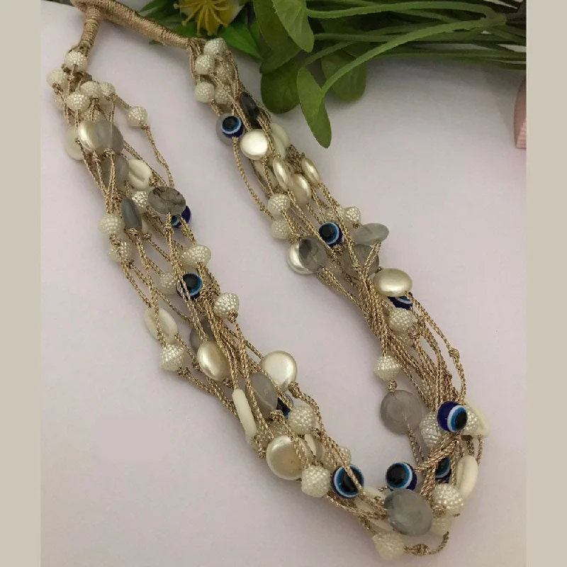 Handcrafted Jewelry Sale – Unique Designs At Low Prices FS Collection Gold Plated Mother Of Pearl Necklace Set