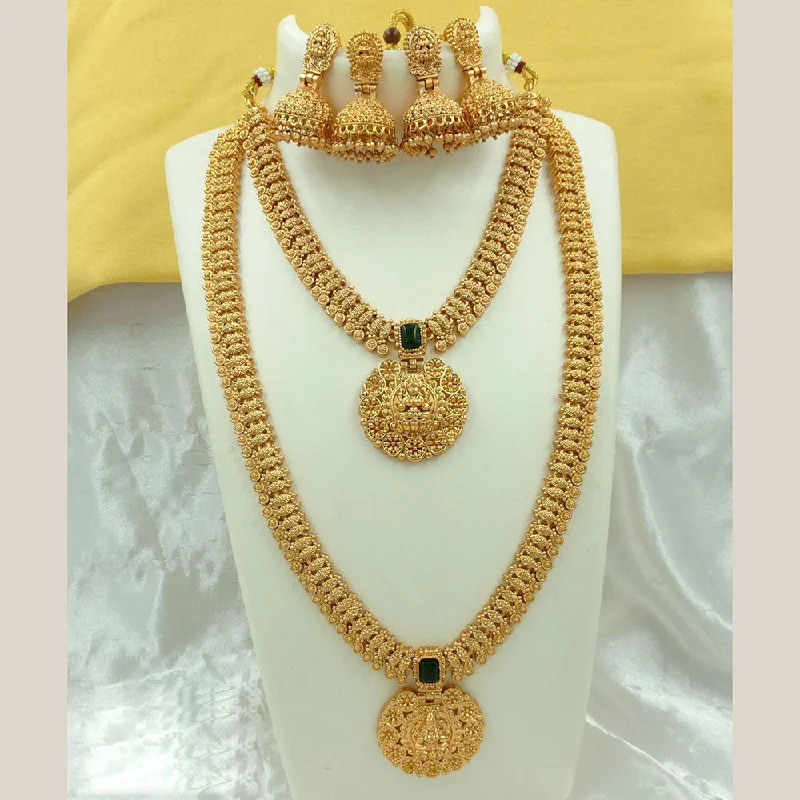 Fashion-Forward Jewelry At Incredible Prices FS Collection Gold Plated Temple Necklace Combo