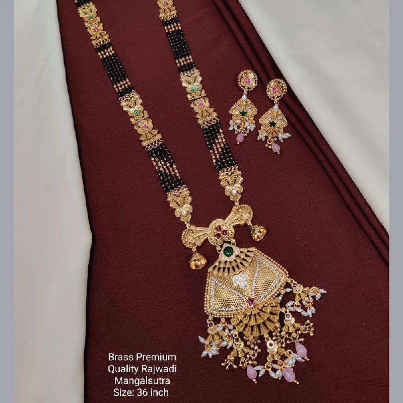 Timeless Elegance Now At Special Discounts Manisha Jewellery Gold Plated Pota Stone Manglalsutra