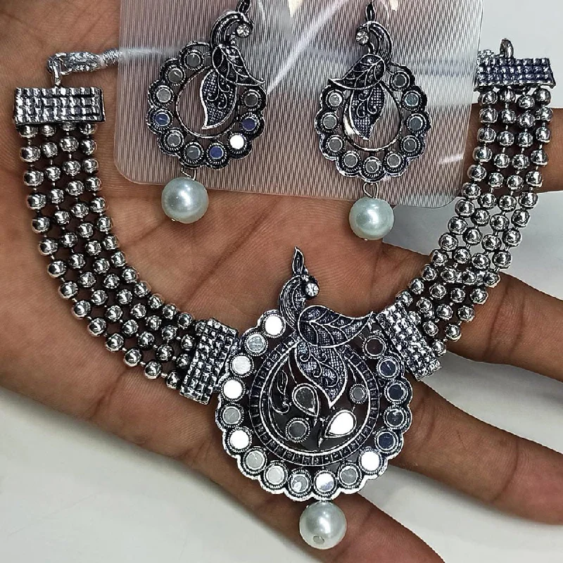 Limited-Time Jewelry Discounts – Shine Without The Splurge Manisha Jewellery Oxidised Necklace Set