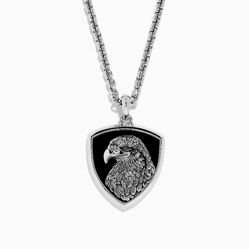 Luxury Jewelry Clearance – Shop Premium Styles Now Men's 925 Sterling Silver Onyx Pendant