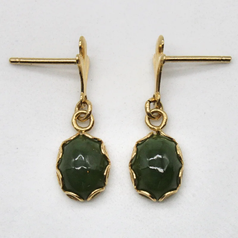 Must-Have Jewelry At Unbelievable Discounts Nephrite Drop Earrings | 1.50ctw |