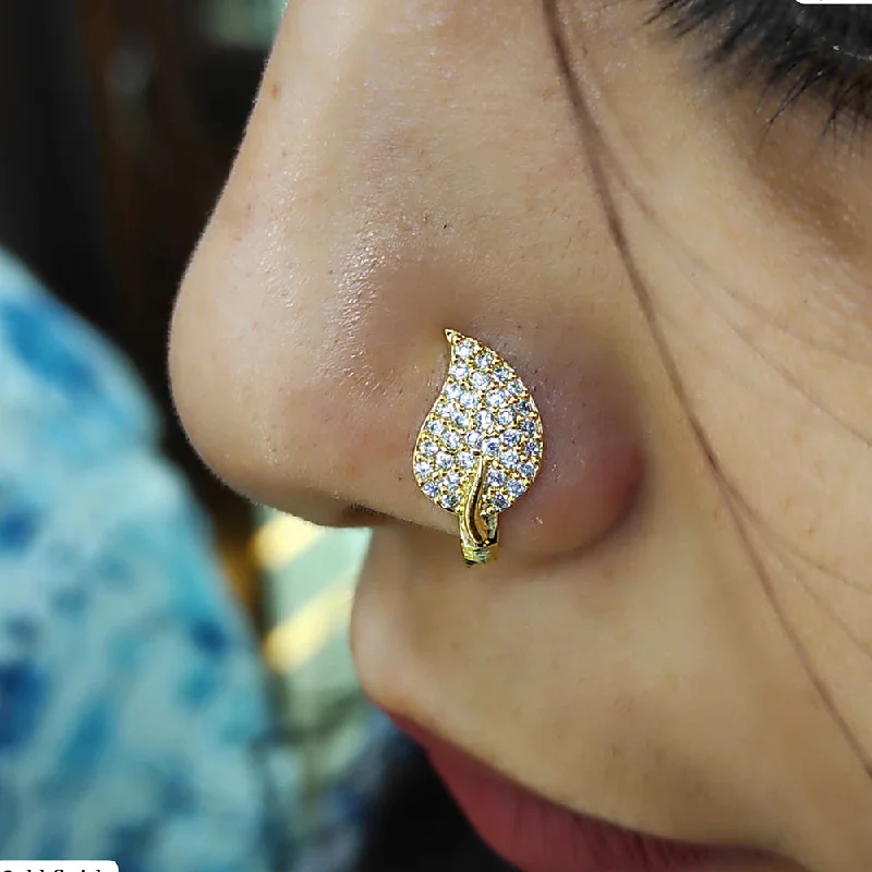 Handcrafted Beauty At Affordable Prices Raj Creation Gold Plated Austrian Stone Nose Ring