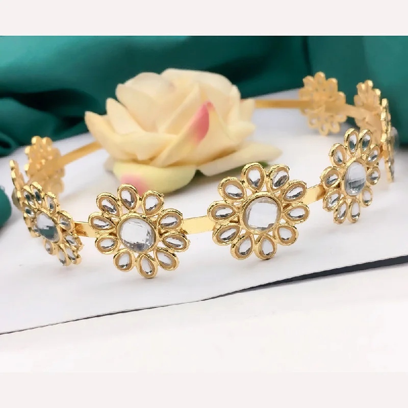 Unmissable Jewelry Sale – Shop Before It's Too Late Shree Jai Sai Art Gold Plated Kundan Sheeshphool Headband