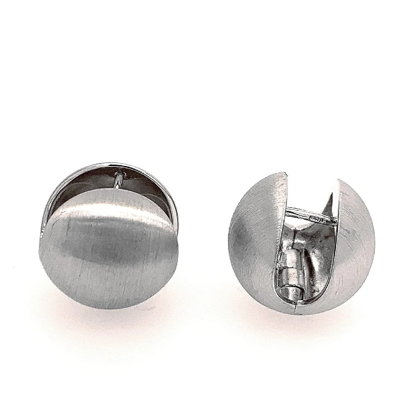 Timeless Elegance, Temporary Discounts – Act Fast Sterling Silver Sphere Huggies