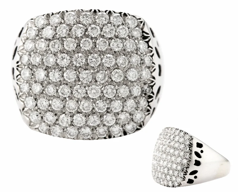 Once-A-Year Jewelry Deals – Shop Before They’Re Gone Stunning Ladies 18K 750 White Gold 2.31ctw Pave Diamond Cocktail Ring