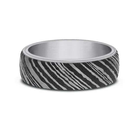 Sparkle For Less – Shop Our Limited-Time Jewelry Deals Tantalum & Damascus Steel Men's Wedding Band