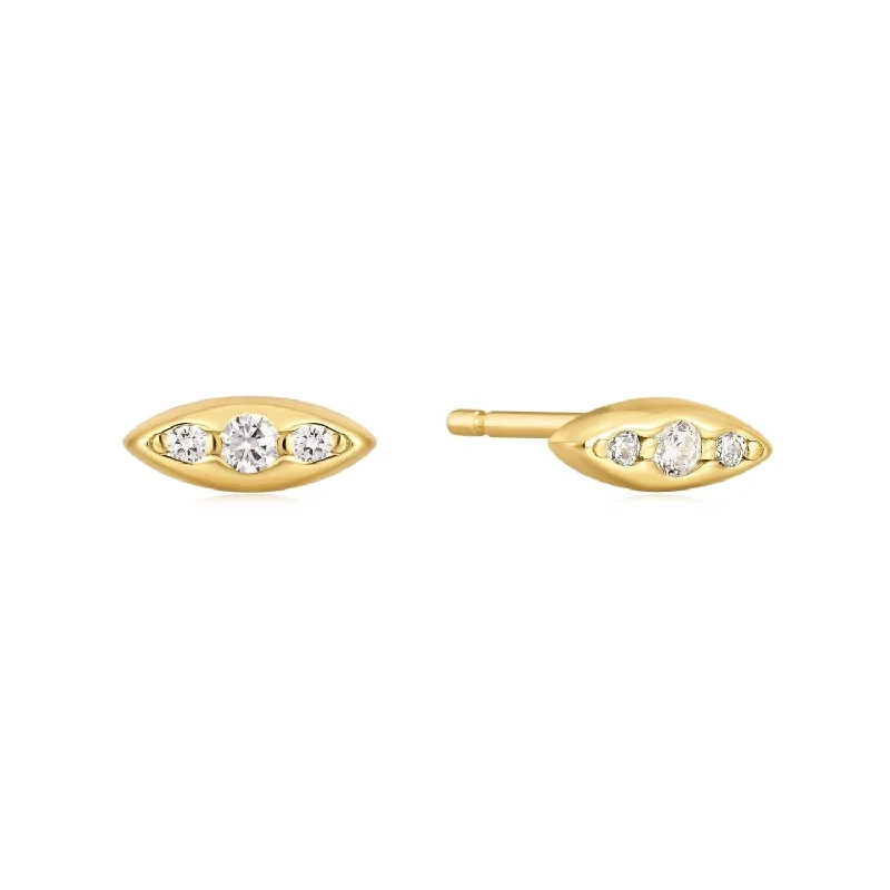 Luxury Jewelry Sale – Sparkle For Less Triple Cz Marquis Shaped Studs