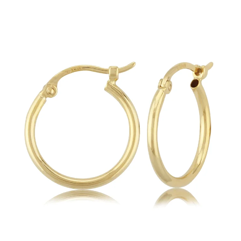 High-Quality Gemstone Jewelry For Special Occasions The Classic Gold Hoops in 1.5mm